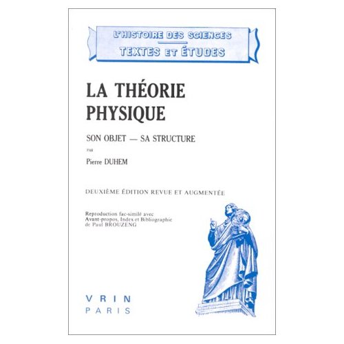 LA THEORIE PHYSIQUE SON OBJET SA STRUCTURE