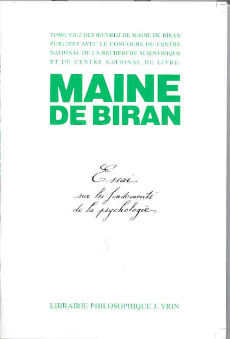 OEUVRES COMPLETES T VII,  ESSAI SUR LES FONDEMENTS DE LA PSYCHOLOGIE