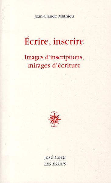 ECRIRE, INSCRIRE IMAGES D'INSCRIPTIONS, MIRAGES D'ECRITURE
