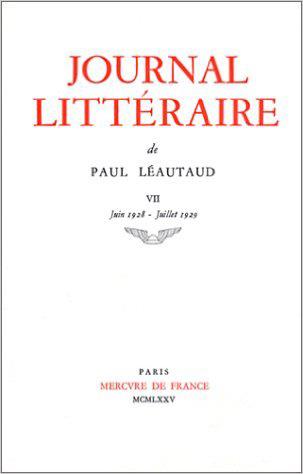 JOURNAL LITTERAIRE - 1928-1929