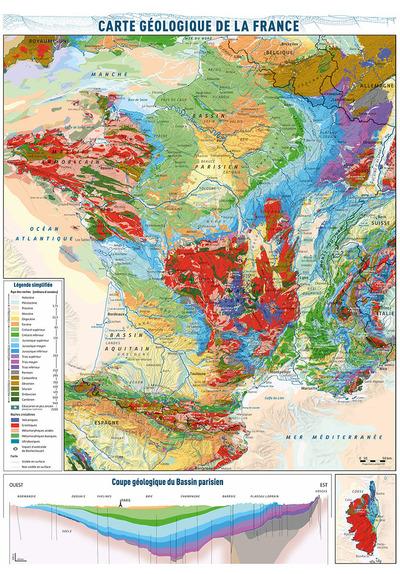 PUZZLE FRANCE GEOLOGIQUE PUZZLE 1000 PIECES 680X490 MM