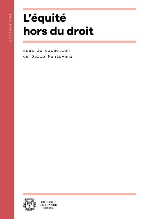 L'EQUITE HORS DU DROIT