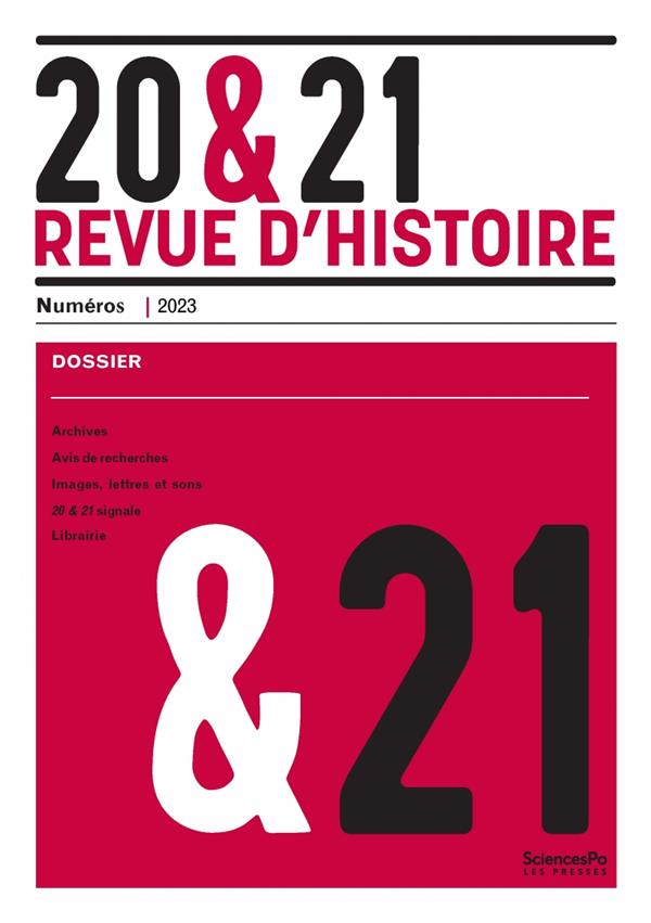 20&21. REVUE D'HISTOIRE 157
