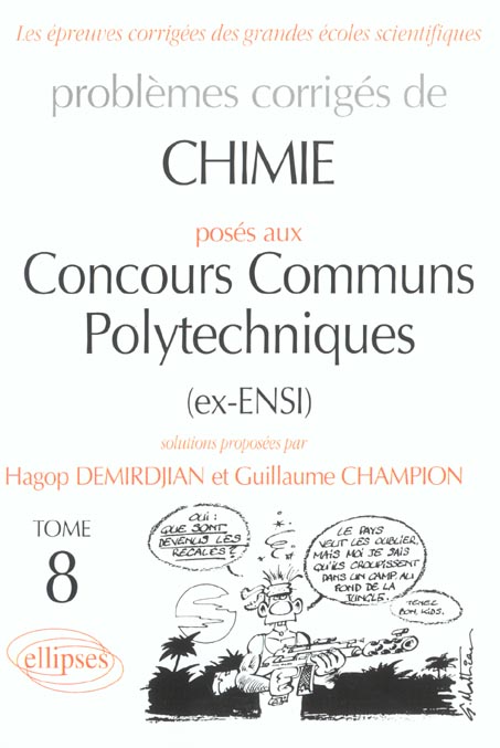 CHIMIE CONCOURS COMMUNS POLYTECHNIQUES (CCP) 2000-2001 - TOME 8