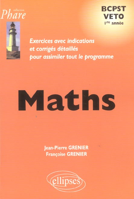MATHEMATIQUES BCPST/VETO - EXERCICES CORRIGES - 1RE ANNEE