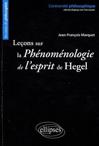 LECONS SUR LA PHENOMENOLOGIE DE L'ESPRIT DE HEGEL. NOUVELLE EDITION