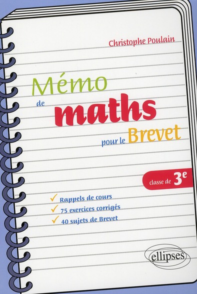 MEMO DE MATHEMATIQUES POUR LE BREVET