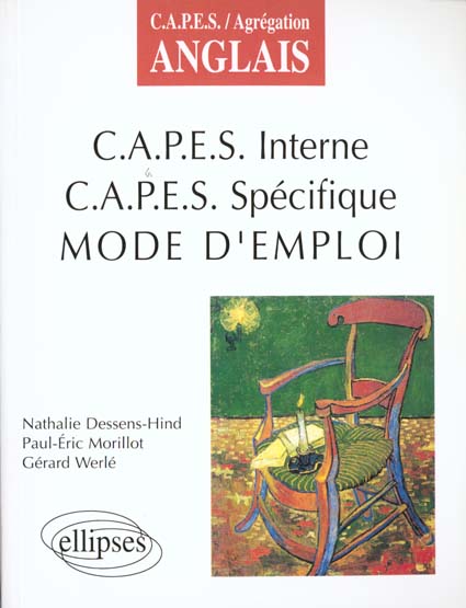 CAPES INTERNE - CAPES SPECIFIQUE - MODE D'EMPLOI