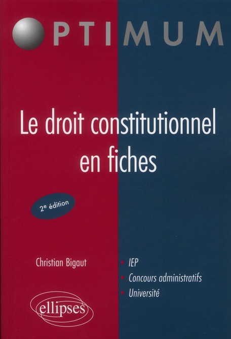 LE DROIT CONSTITUTIONNEL EN FICHES (2E EDITION)