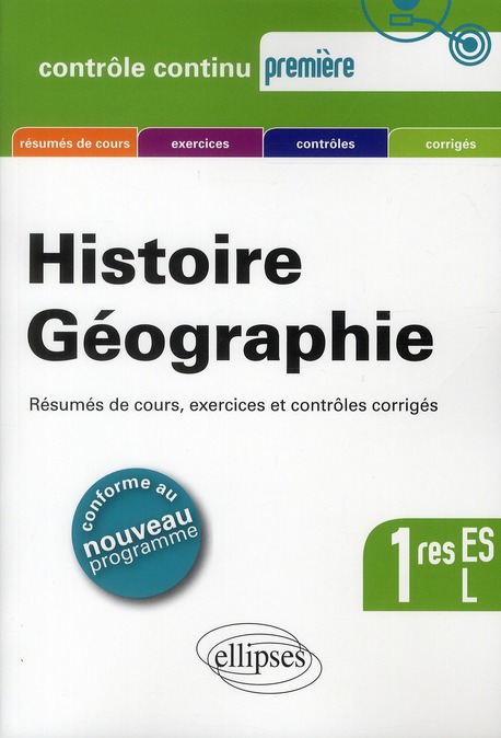 HISTOIRE-GEOGRAPHIE - PREMIERES L ET ES - NOUVEAU PROGRAMME