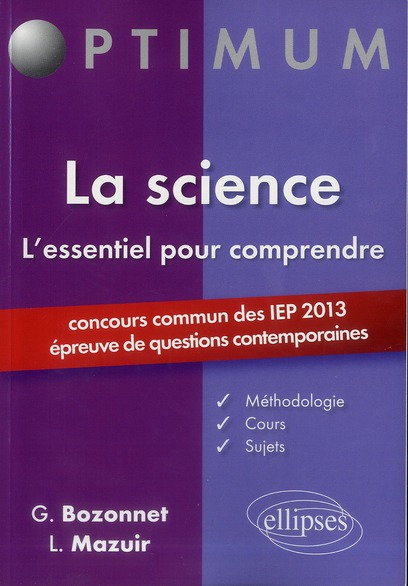 L ESSENTIEL POUR COMPRENDRE LA SCIENCE