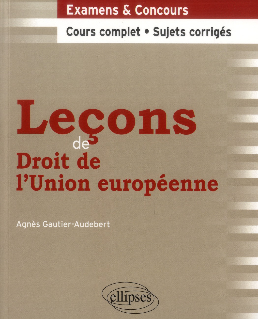 LECONS DE DROIT DE L'UNION EUROPEENNE