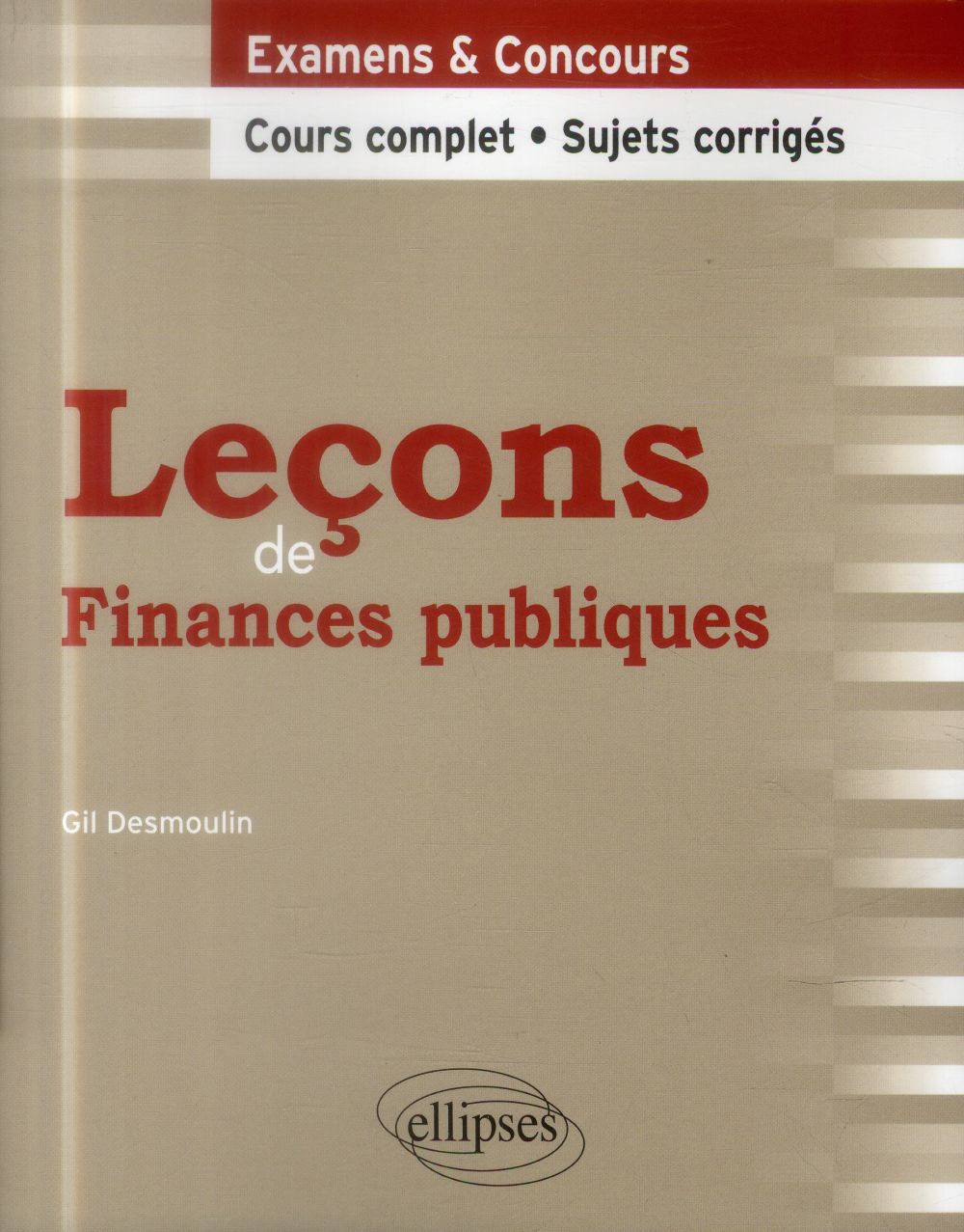 LECONS DE FINANCES PUBLIQUES