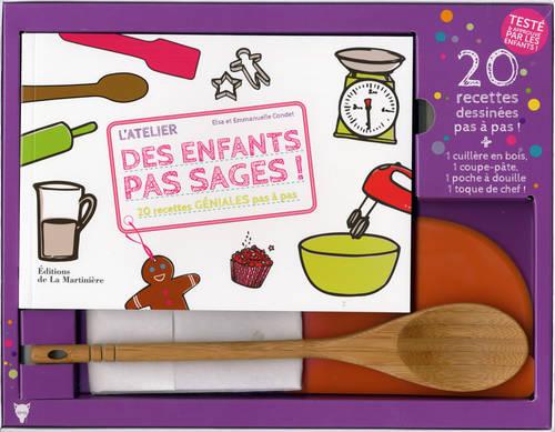 L'ATELIER DES ENFANTS PAS SAGES, COFFRET. 20 RECETTES GENIALES PAS A PAS