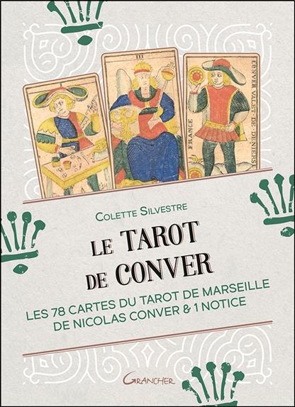 LE TAROT DE CONVER - COFFRET - LES 78 CARTES DU TAROT DE MARSEILLE DE NICOLAS CONVER & NOTICE