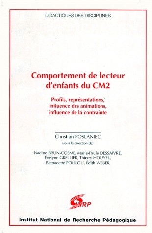 COMPORTEMENT DE LECTEUR D'ENFANTS DU CM2. PROFILS, INFLUENCE DES ANIM ATIONS, INFLUENCE DE LA CONTRA