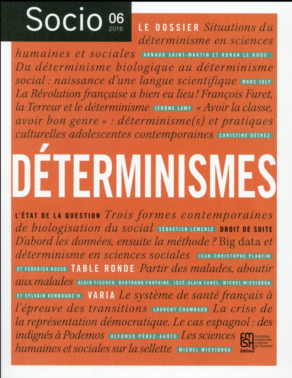 SOCIO N  6. DETERMINISMES ES