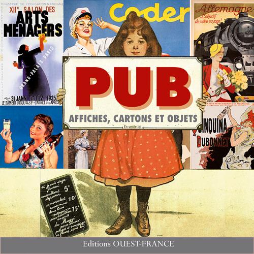 PUB - AFFICHES, CARTONS ET OBJETS(BROCHE)