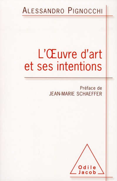 L'OEUVRE D'ART ET SES INTENTIONS