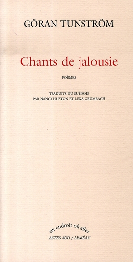 CHANTS DE JALOUSIE - POEMES