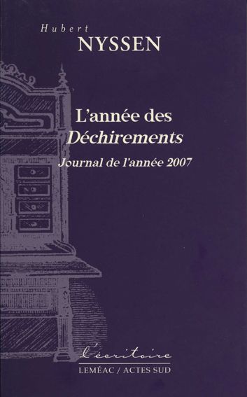 ANNEE DES DECHIREMENTS (L') - JOURNAL DE L'ANNEE 2007