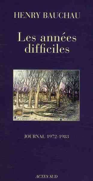 LES ANNEES DIFFICILES - JOURNAL (1972 - 1983)