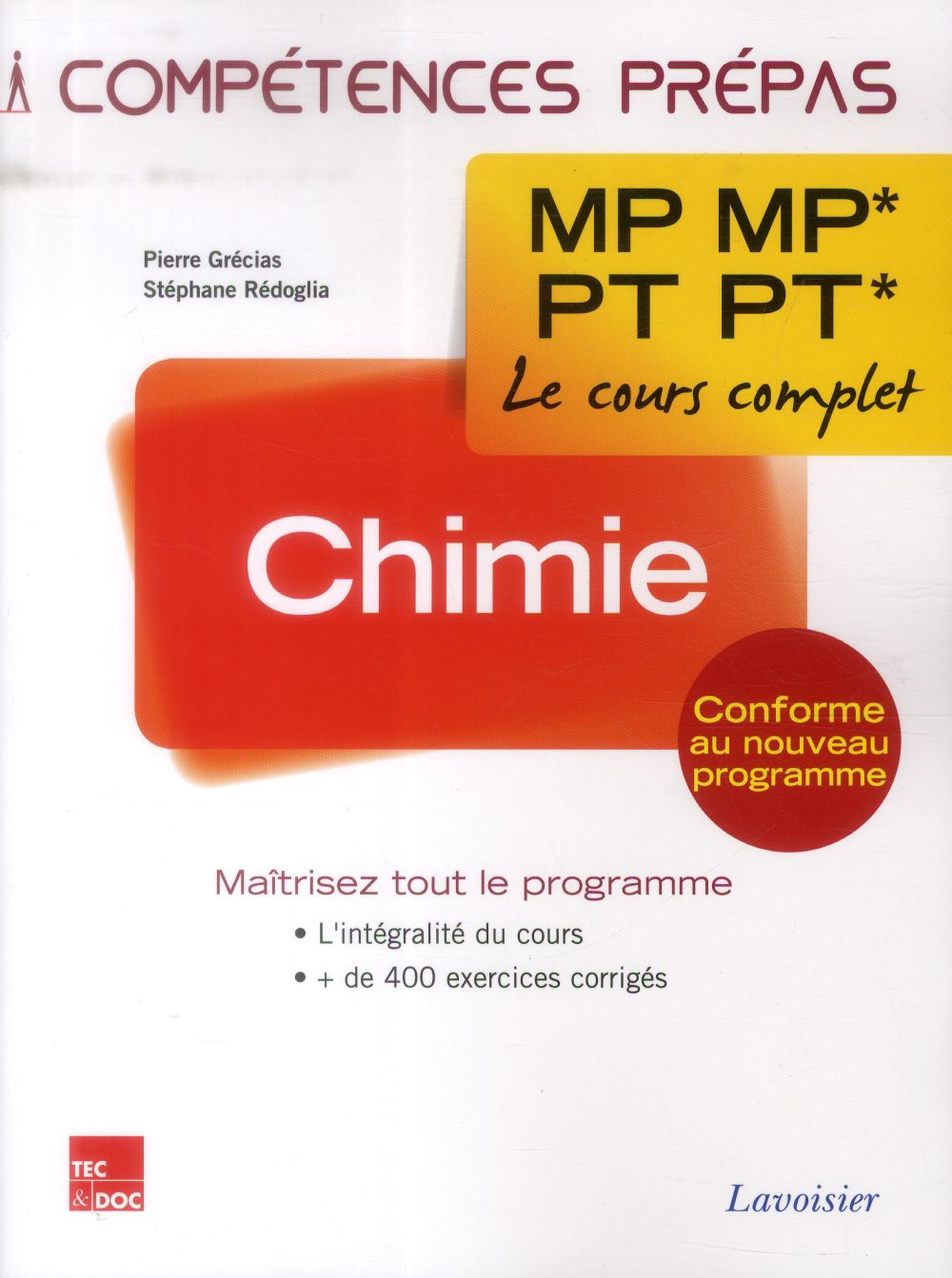 CHIMIE 2E ANNEE MP MP* - PT PT*