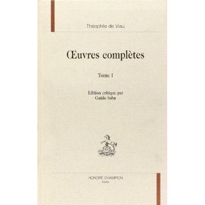 OEUVRES COMPLETES T1. PREMIERE PARTIE. TRAITE DE L'IMMORTALITE DE L'AME OU LA MORT DE SOCRATE