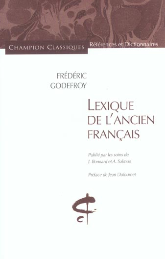 LEXIQUE DE L'ANCIEN FRANCAIS