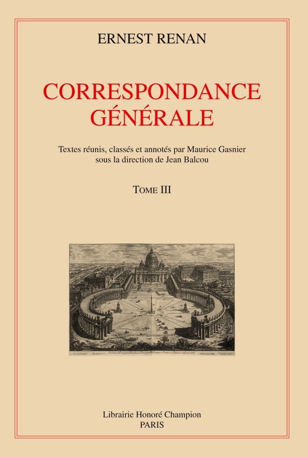 CORRESPONDANCE GENERALE. T3 : 1849-1856. EDITION PAR J. BALCOU