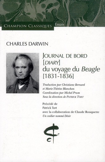 JOURNAL DE BORD (DIARY) DU VOYAGE DU BEAGLE 1831-1
