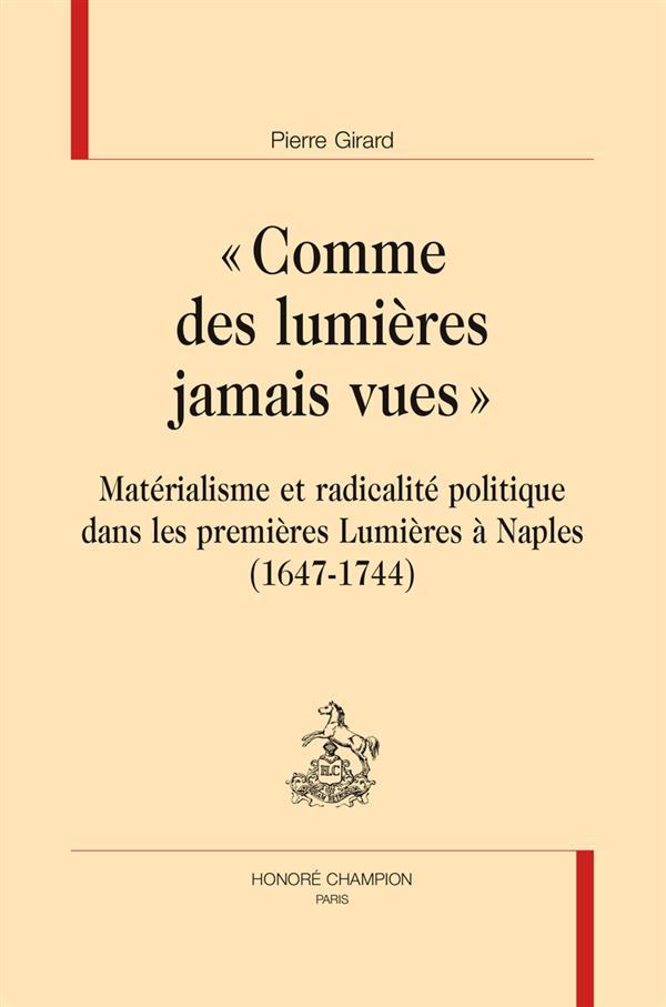 COMME DES LUMIERES JAMAIS VUES