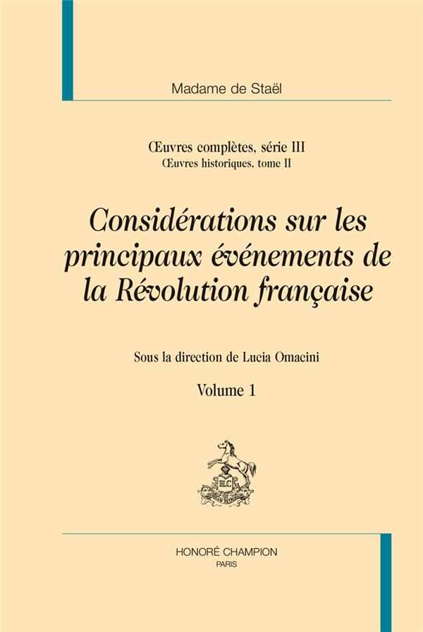 CONSIDERATIONS SUR LES PRINCIPAUX  2VOL