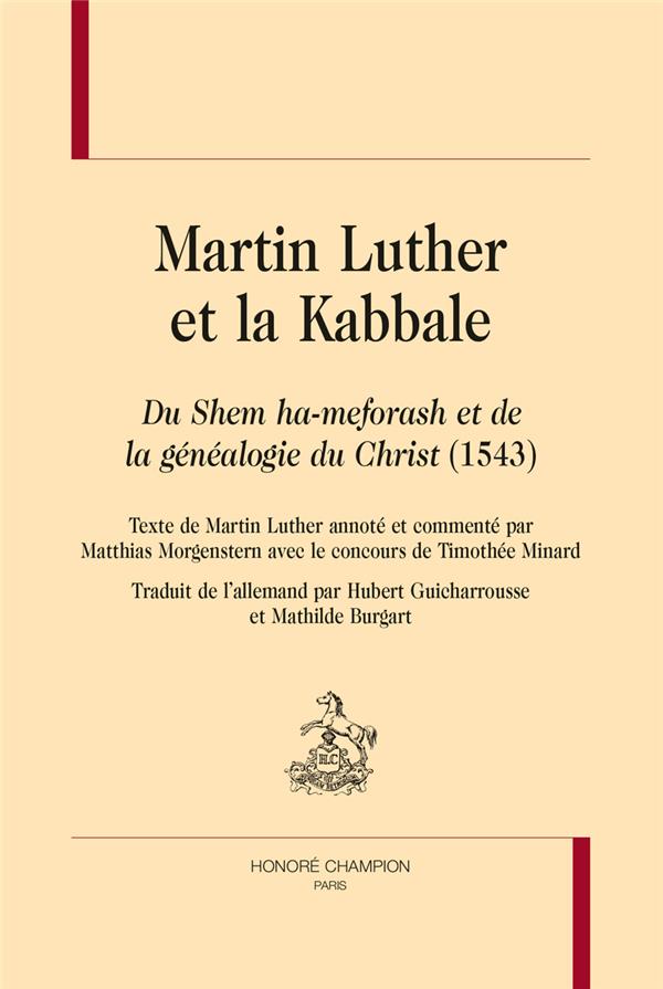 MARTIN LUTHER ET LA KABBALE