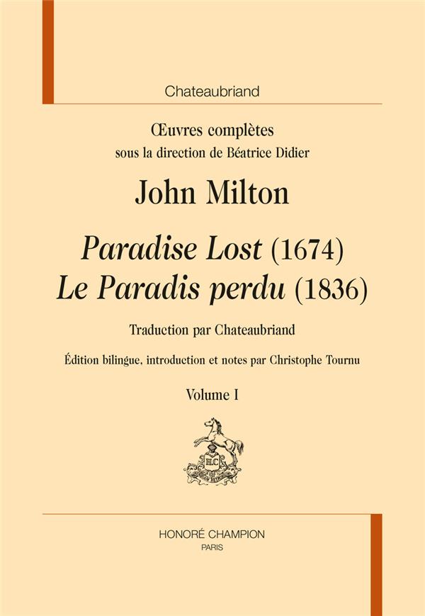 OEUVRES COMPLETES. JOHN MILTON 
