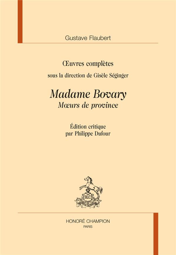 MADAME BOVARY IN OEUVRES COMPLETES