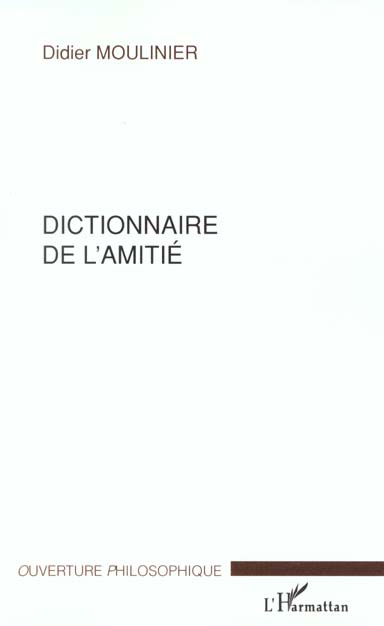 DICTIONNAIRE DE L'AMITIE