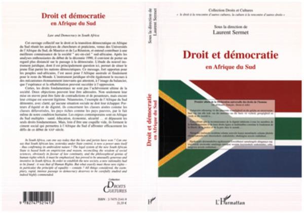 DROIT ET DEMOCRATIE EN AFRIQUE DU SUD - LAW AND DEMOCRACY IN SOUTH AFRICA