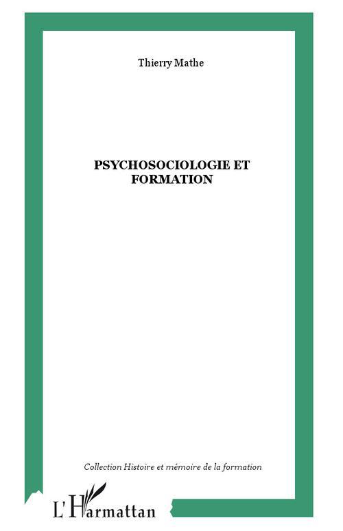 PSYCHOSOCIOLOGIE ET FORMATION