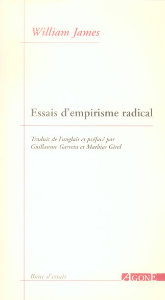 ESSAIS D'EMPIRISME RADICAL
