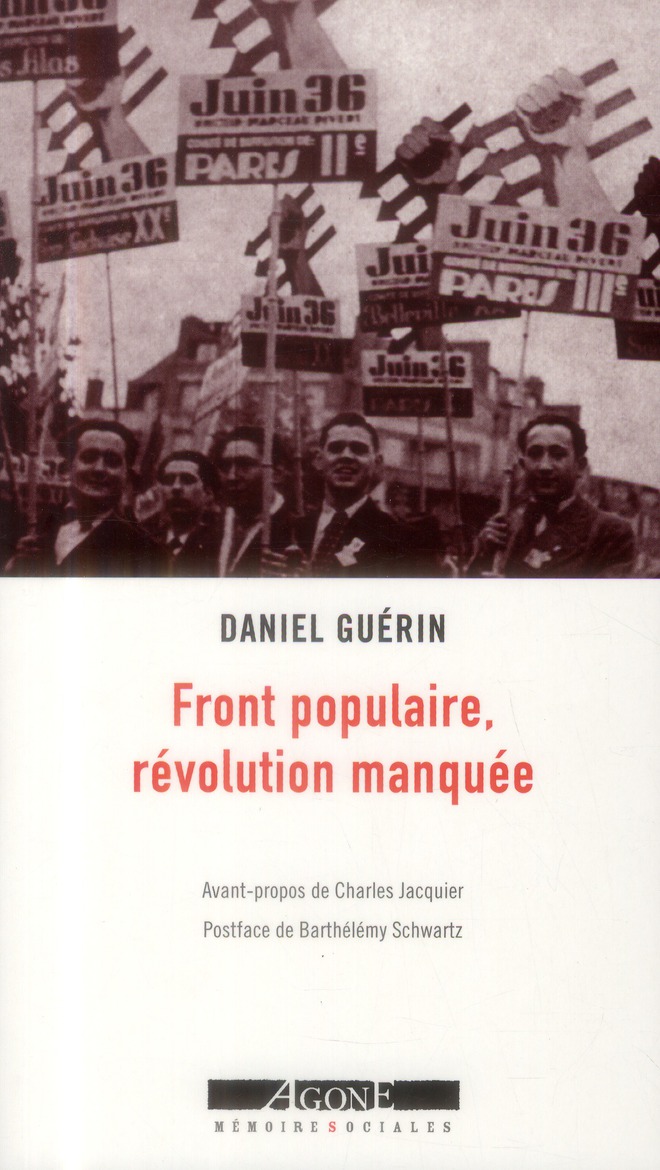 FRONT POPULAIRE, REVOLUTION MANQUEE