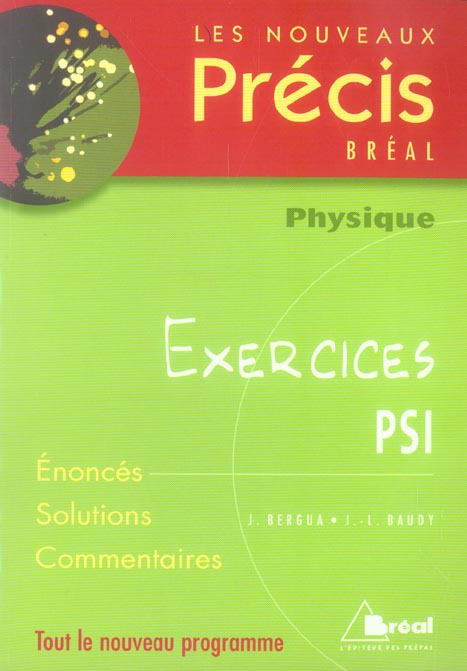 NOUVEAUX PRECIS EXERCICES PHYSIQUE PSI