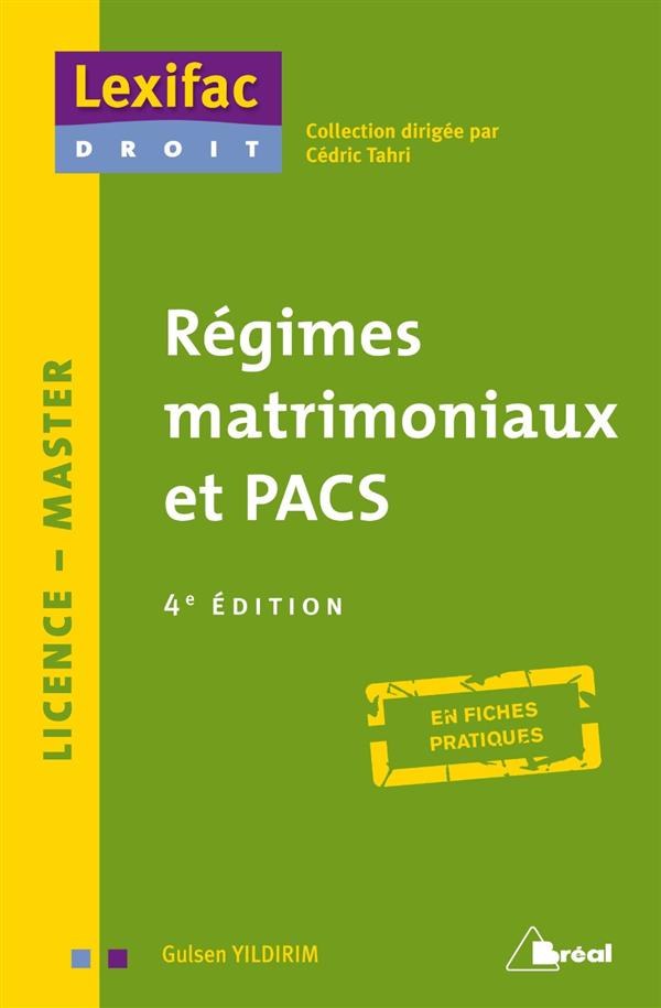REGIMES MATRIMONIAUX ET PACS