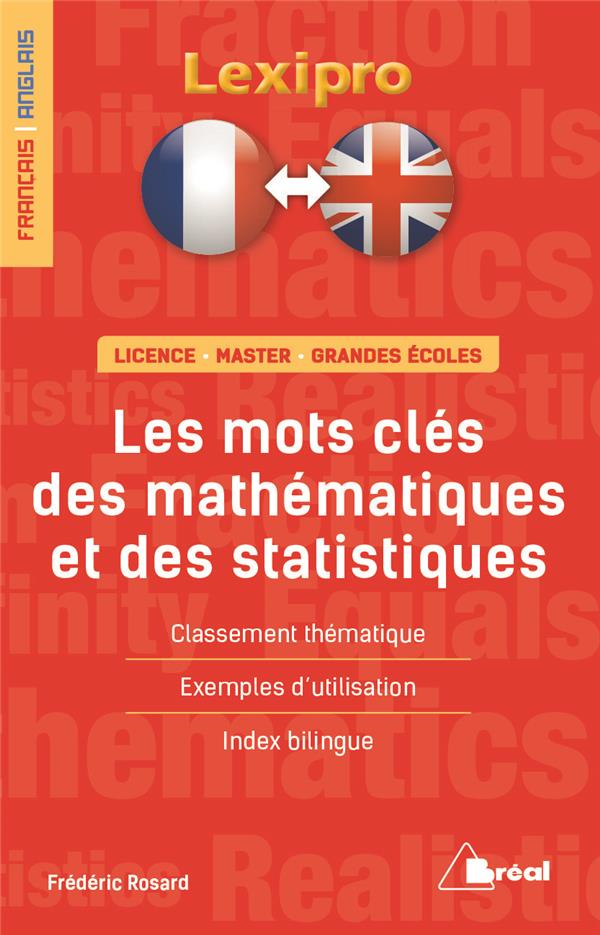LES MOTS-CLES DES MATHEMATIQUES ET DES STATISTIQUES (FRANCAIS/ANGLAIS)