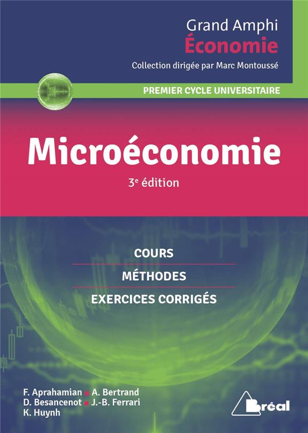 MICROECONOMIE - COURS METHODES EXERCICES CORRIGES