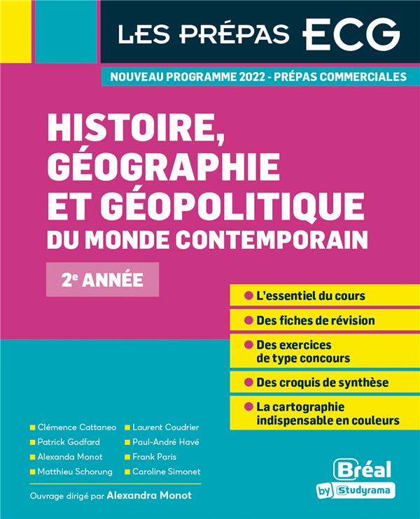 HISTOIRE, GEOGRAPHIE ET GEOPOLITIQUE DU MONDE CONTEMPORAIN - 2E ANNEE