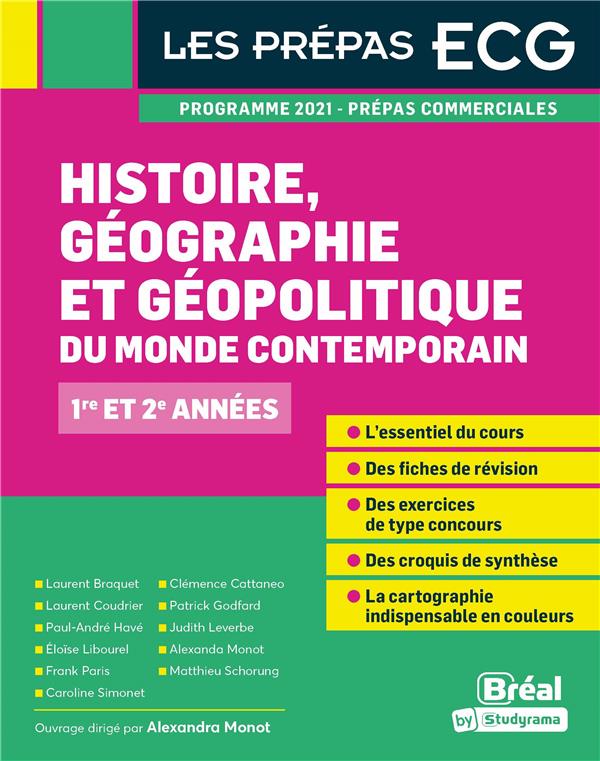 HISTOIRE, GEOGRAPHIE, GEOPOLITIQUE DU MONDE CONTEMPORAIN - 1RE ET 2E ANNEES