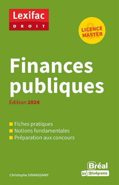 LEXIFAC DROIT - FINANCES PUBLIQUES - EDITION 2024