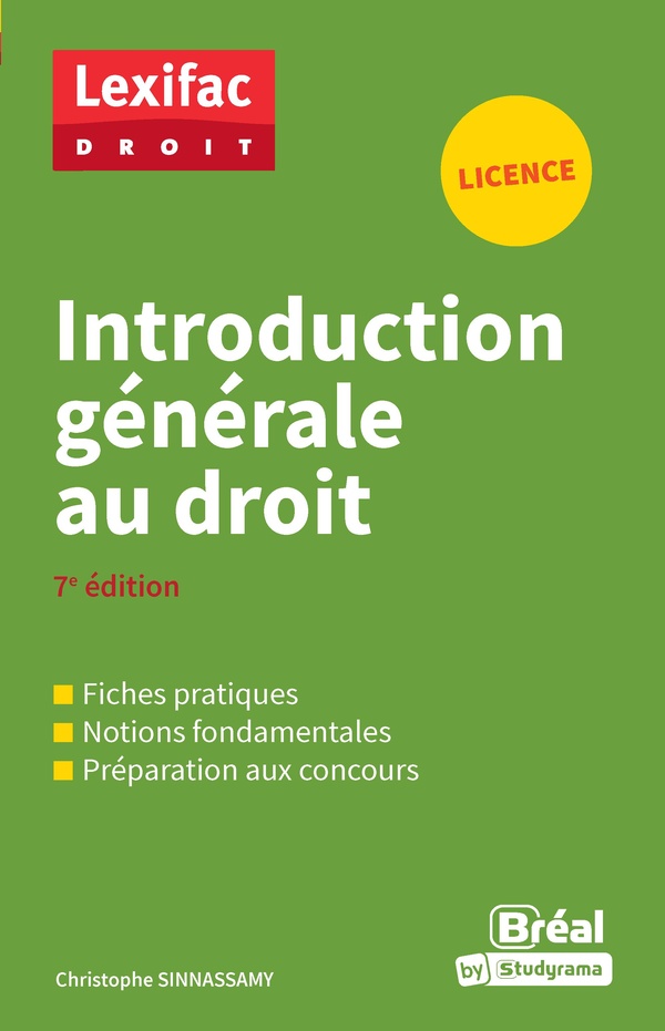 LEXIFAC DROIT - INTRODUCTION GENERALE AU DROIT