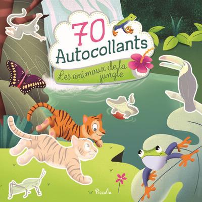 70 AUTOCOLLANTS - LES ANIMAUX DE LA JUNGLE